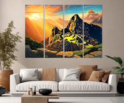 Machu Picchu Canvas Print – Framed Machu Picchu Art | Ready to Hang Wall Decor