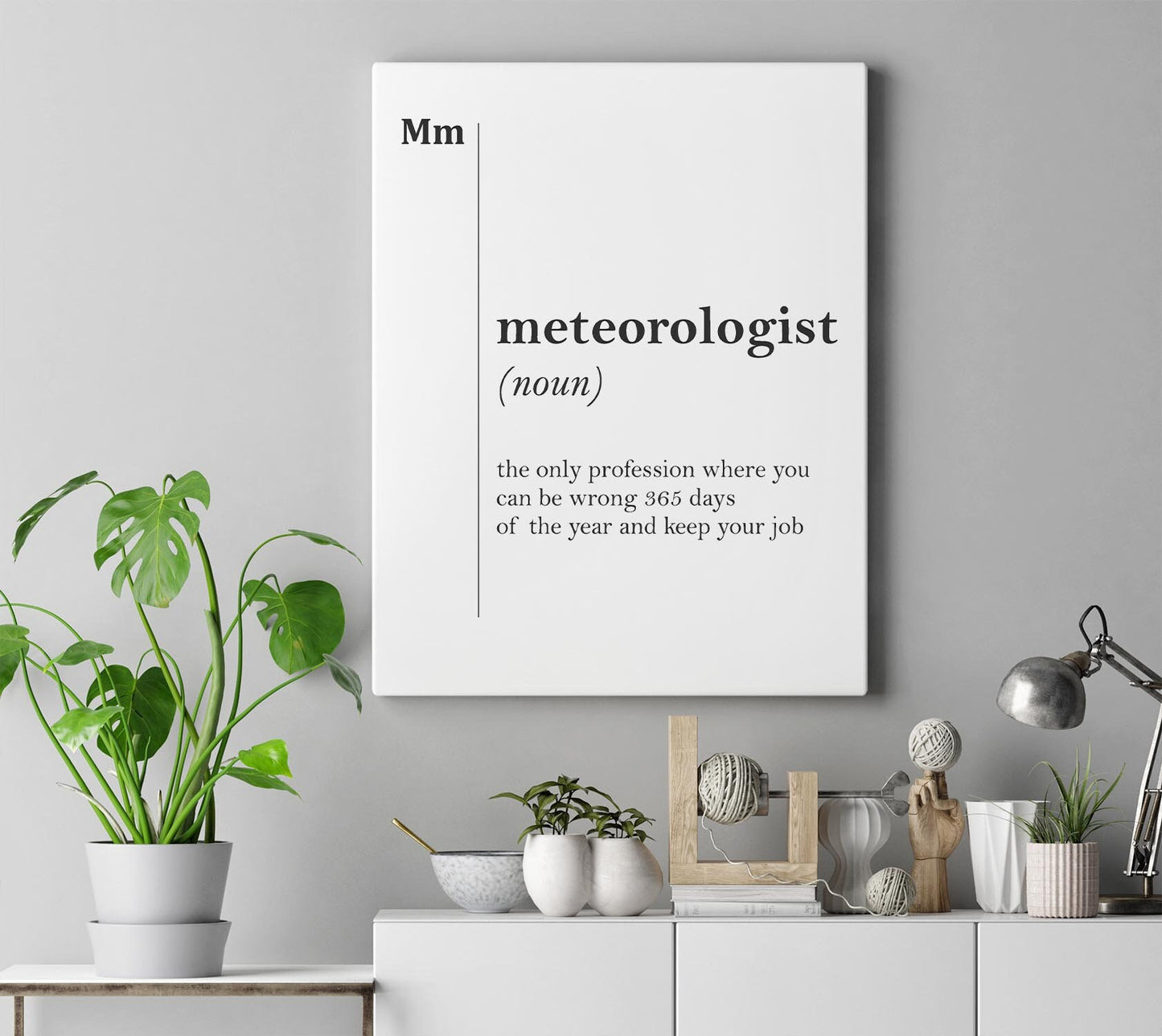 Meteorologist Canvas Print – Framed Gallery Wrapped Art | Ready to Hang Wall Decor