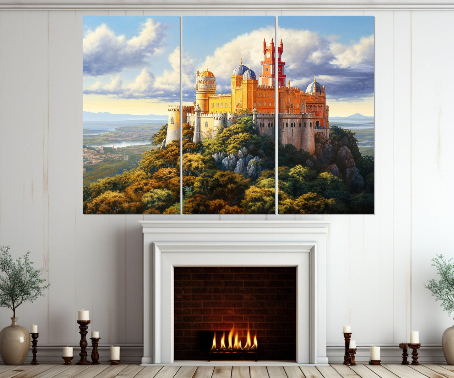 Pena Palace Canvas Print – Portugal Wall Art | Framed Floating Frame Ready to Hang