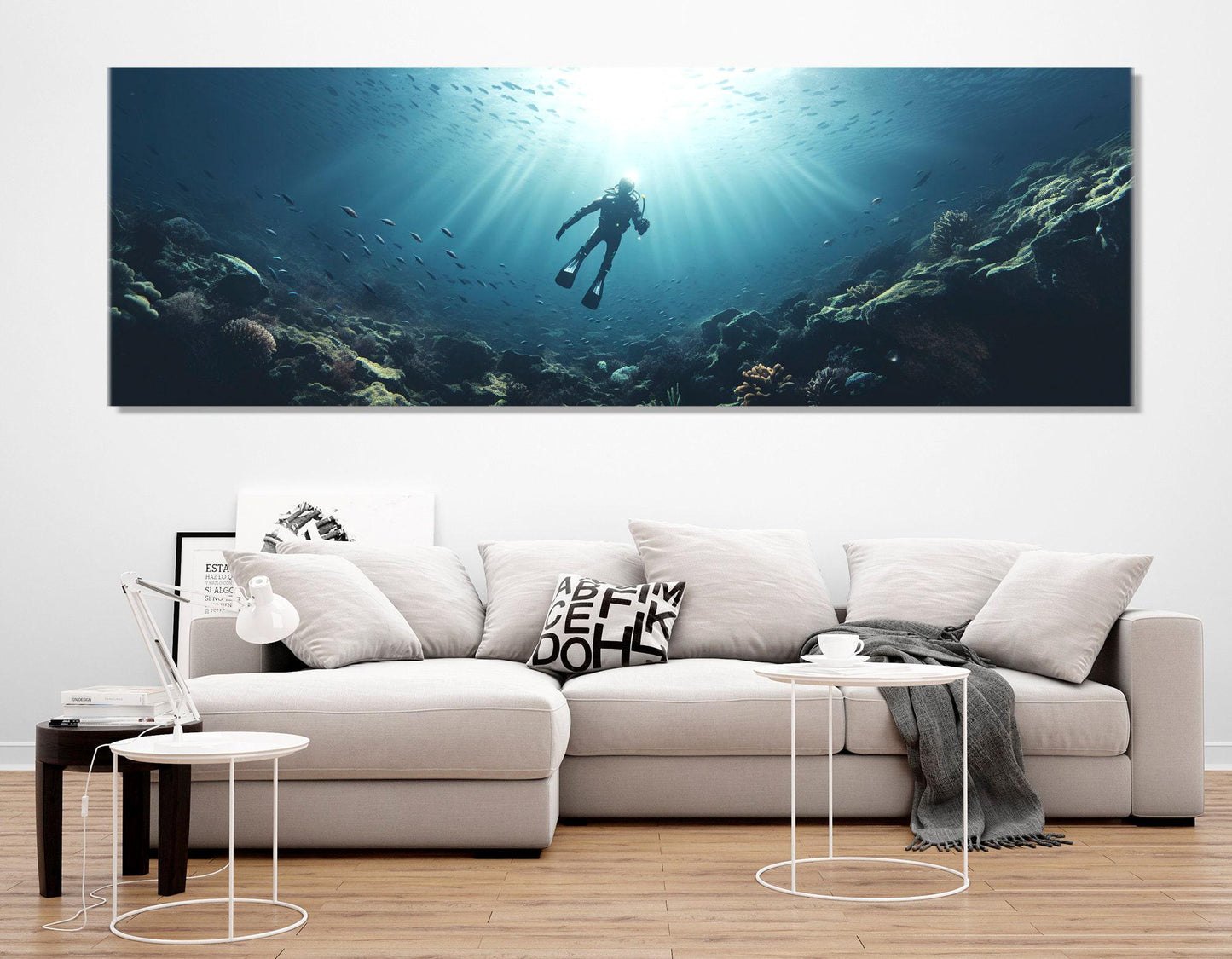 Diving Canvas Print – Large Underwater Wall Art | Ready To Hang Gallery Wrapped Canvas