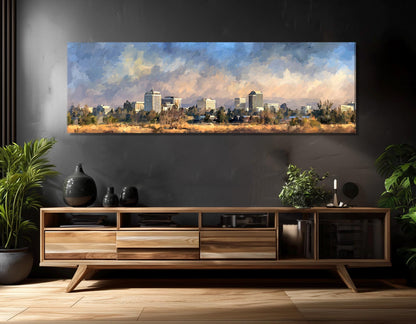 Fresno Wall Art – Abstract Canvas Painting | Framed Canvas Print, Ready to Hang