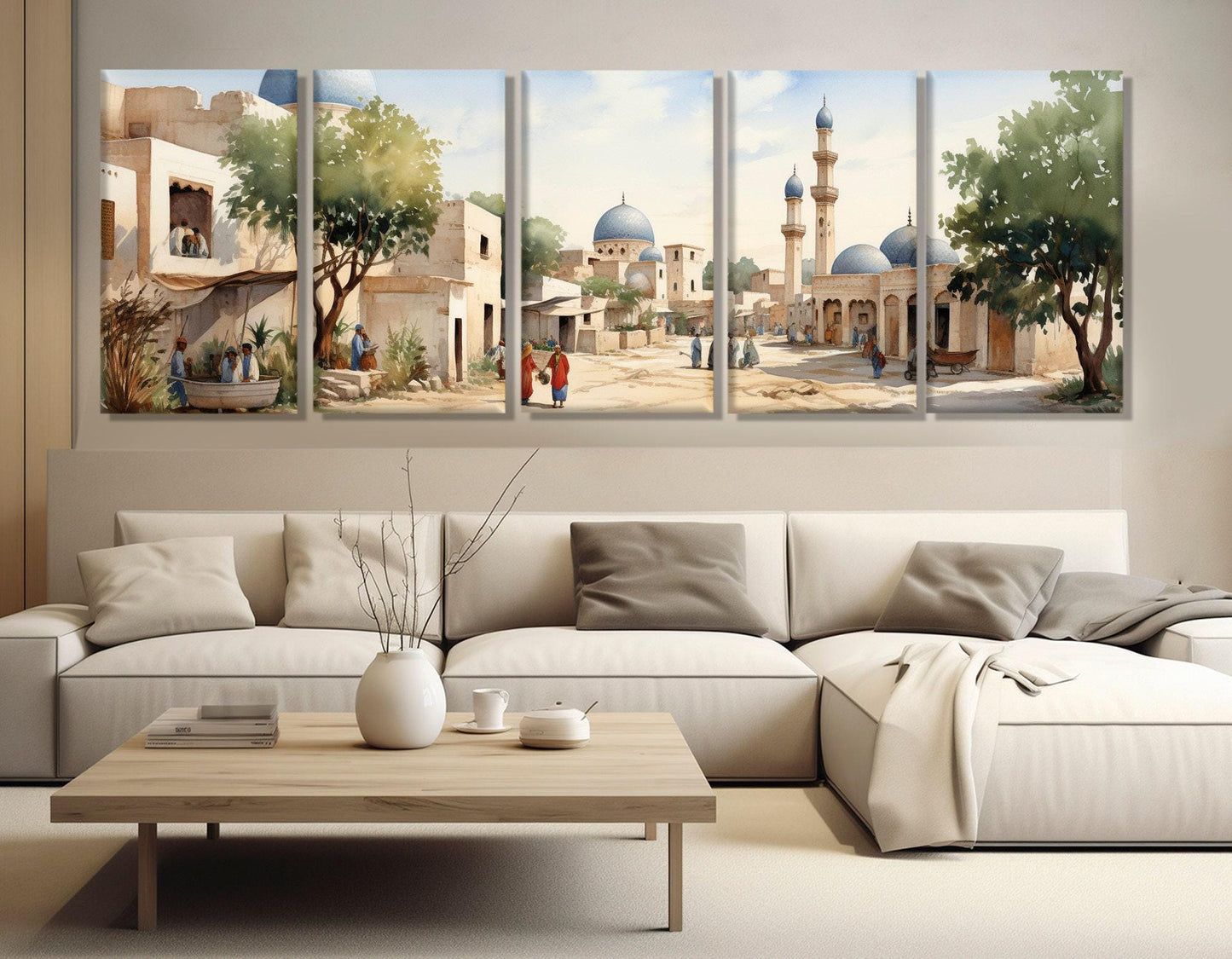 Ancient Oriental Canvas Print – Vintage Asian Wall Art | Framed & Ready to Hang