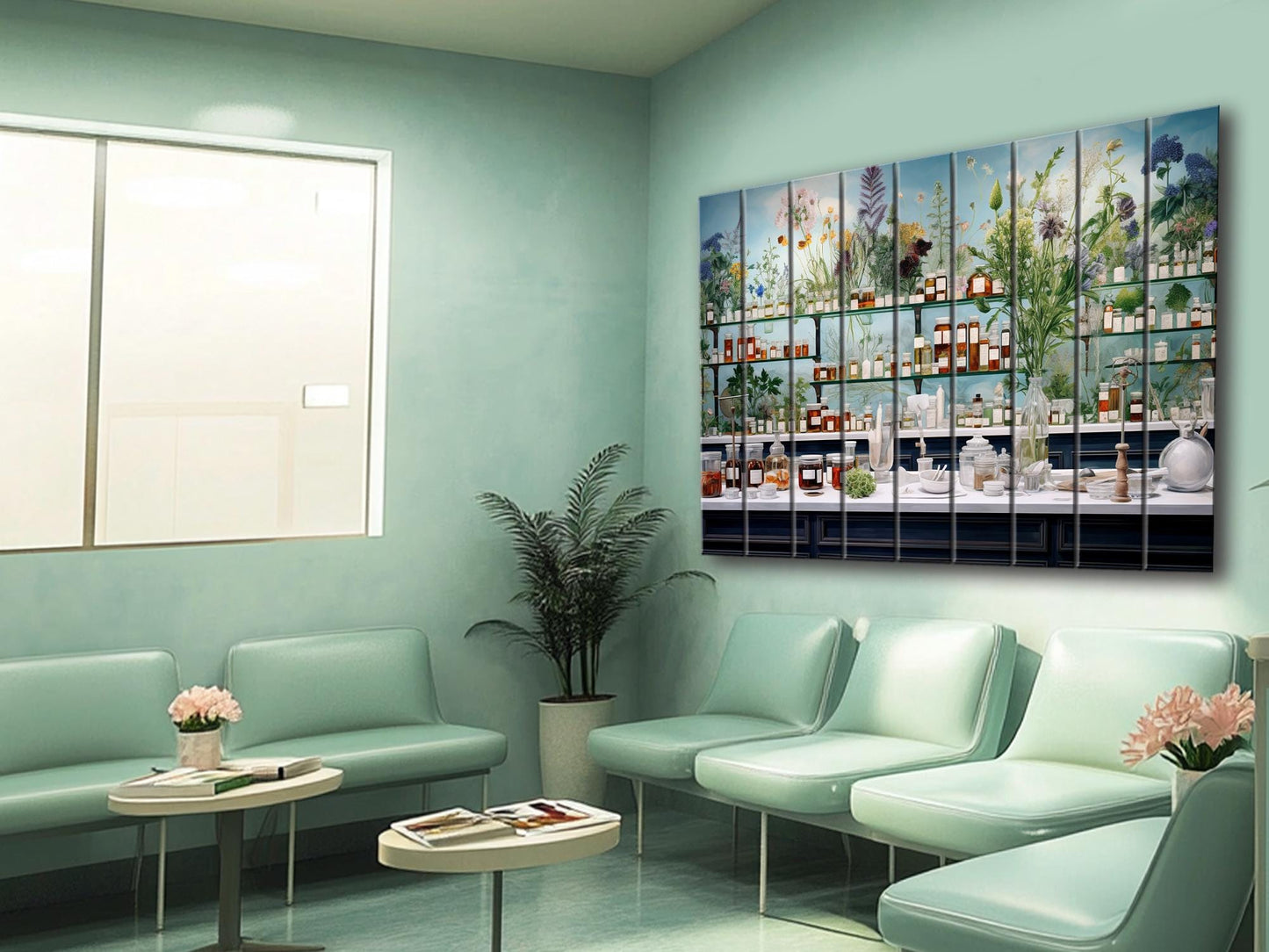 Pharmacy Wall Art - Rustic Wood Decor | Abstract Medicine Print on Wood