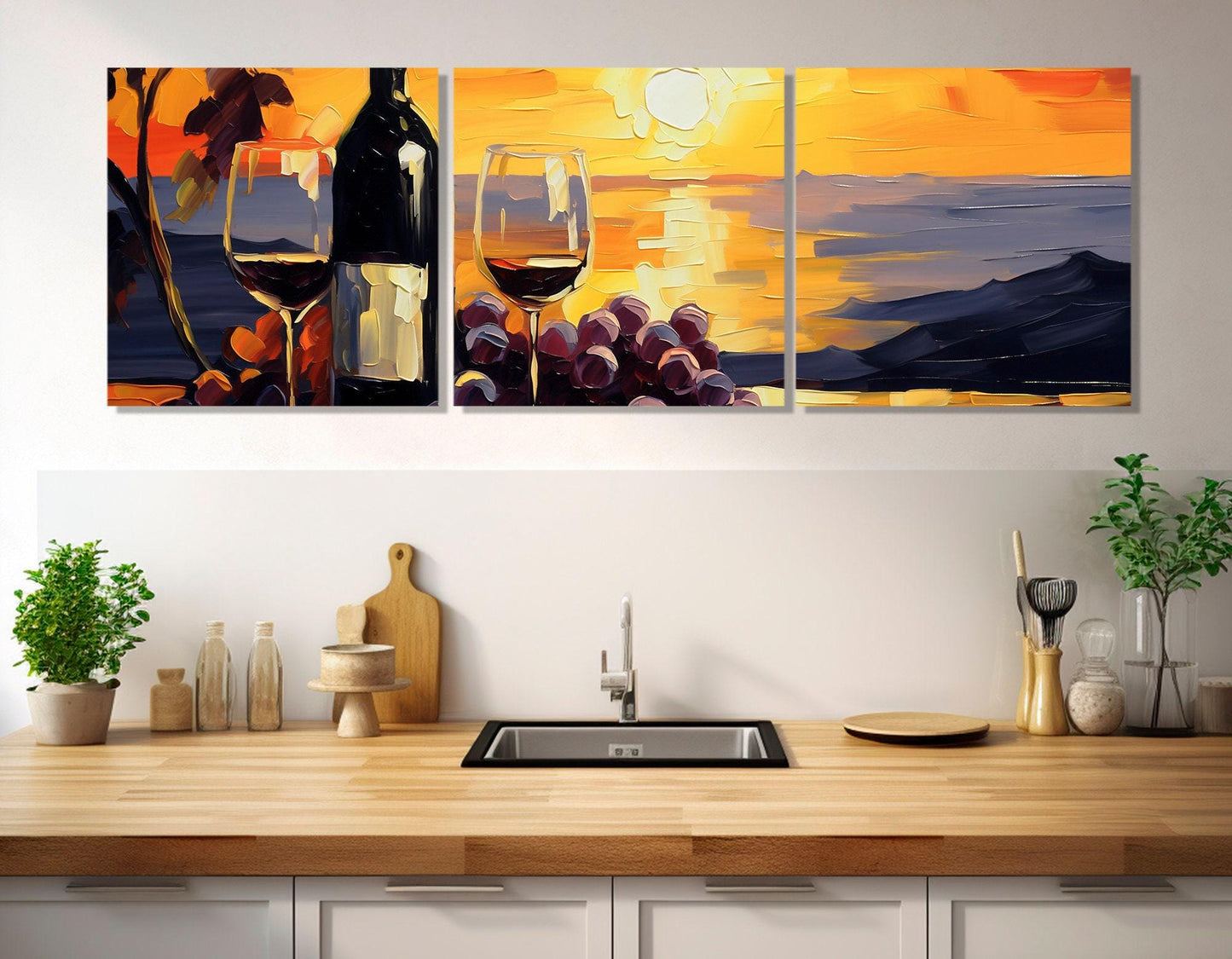Wine Wall Art – Large Wine Canvas Print with Floating Frame | Gallery Wrapped Canvas
