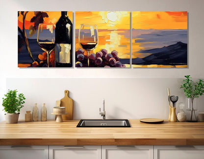 Wine Wall Art – Large Wine Canvas Print with Floating Frame | Gallery Wrapped Canvas