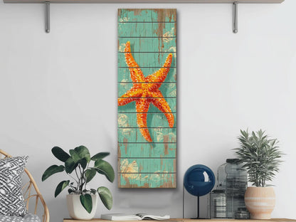 Rustic Wood Wall Art – Handcrafted Coastal Art | Wooden Wall Hanging | Beach House Decor