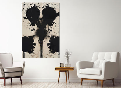 Abstract Psychological Painting - Framed Canvas Print | Psychologist Office Decor