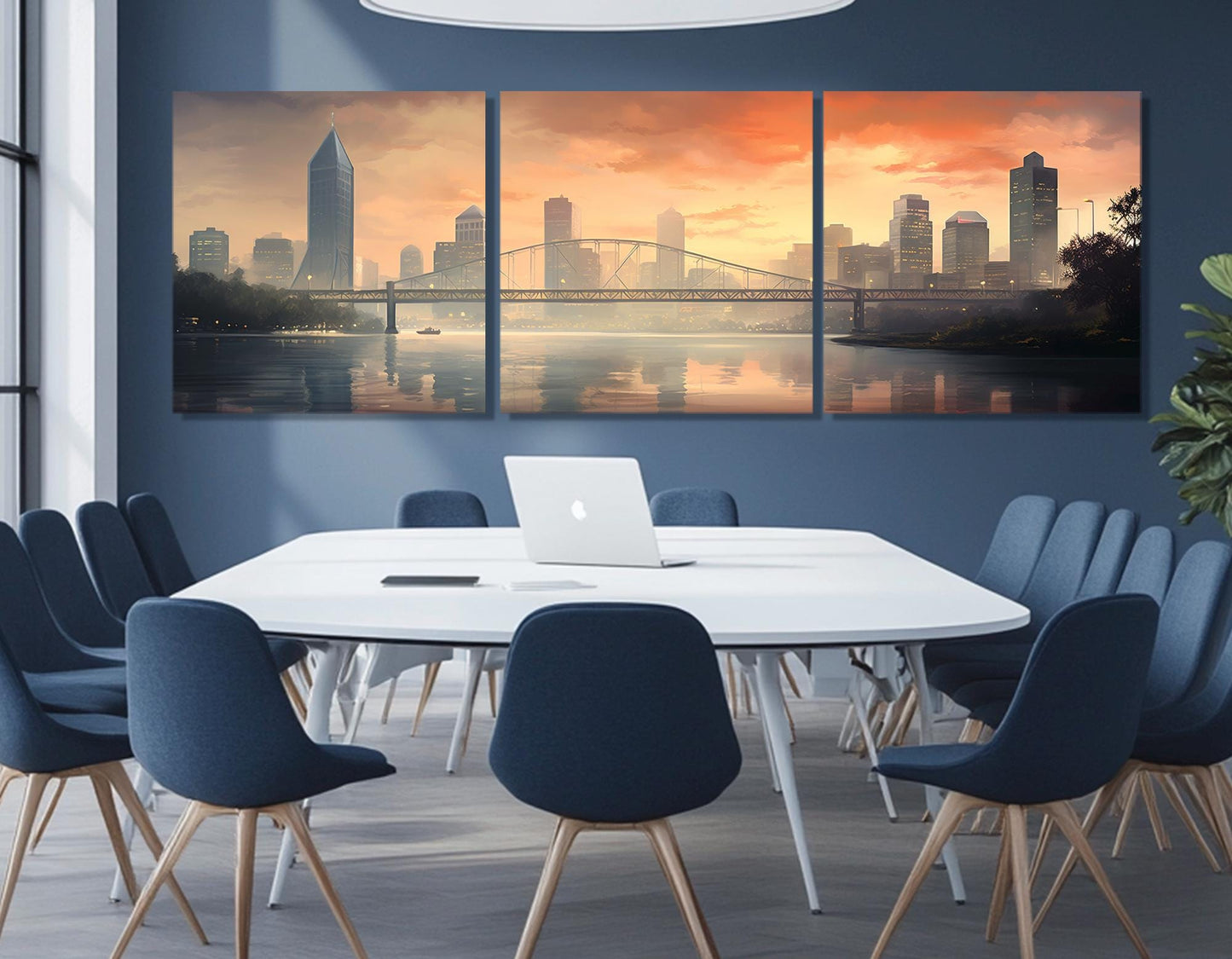 Jacksonville Canvas Print – Framed Abstract Sunset Art | Ready to Hang Wall Decor