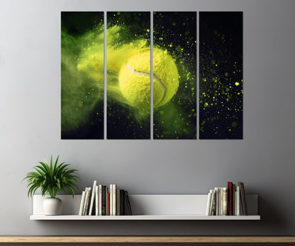 Tennis Canvas Print – Abstract Tennis Wall Art | Framed Painting, Ready to Hang