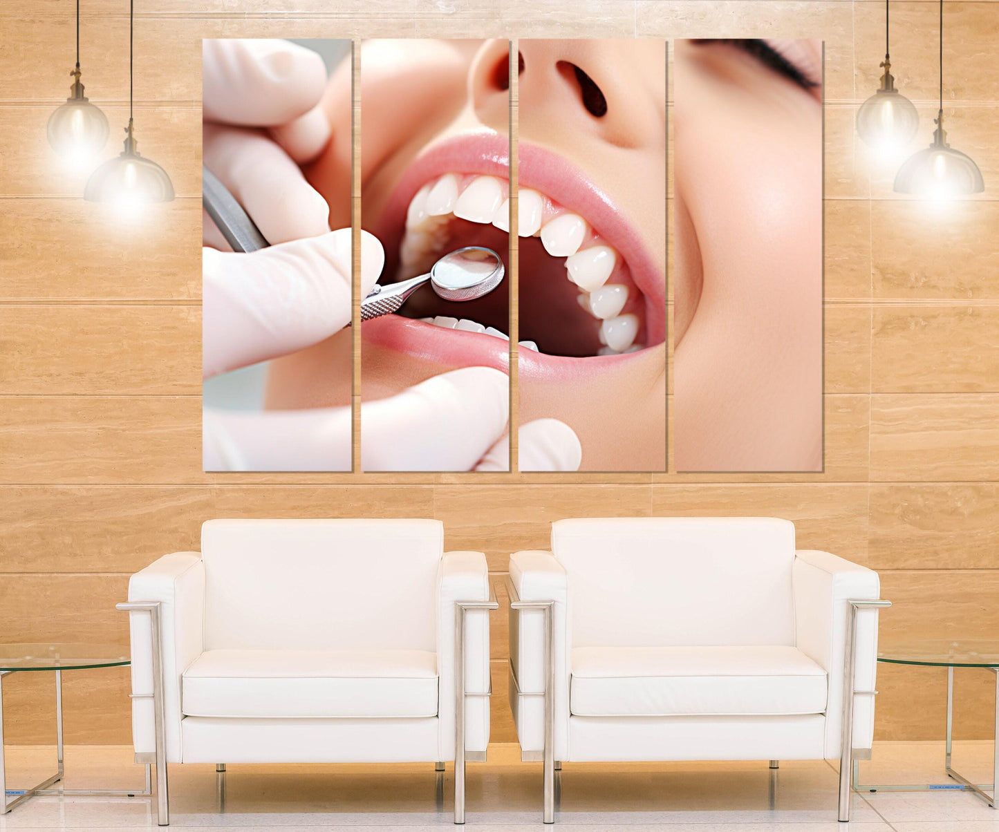 Dentist Wall Art – Framed Canvas Print | Smile Canvas Art | Gift for Dentist