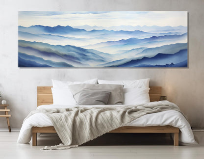 Blue Ridge Mountains Canvas - Scenic Appalachian Mountains Art | Framed Wall Decor