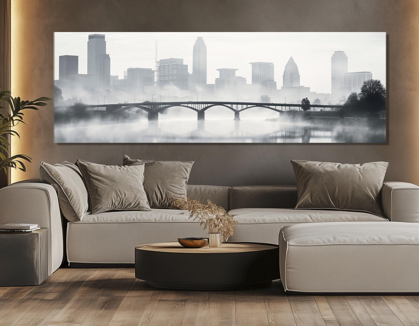 Columbus Canvas Print – Large Gallery Wrapped Cotton Canvas | Abstract City Artwork