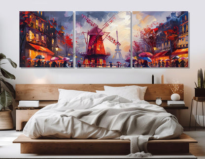 Paris Canvas Print – Vintage Paris Wall Art | Framed Cotton Canvas, Ready to Hang