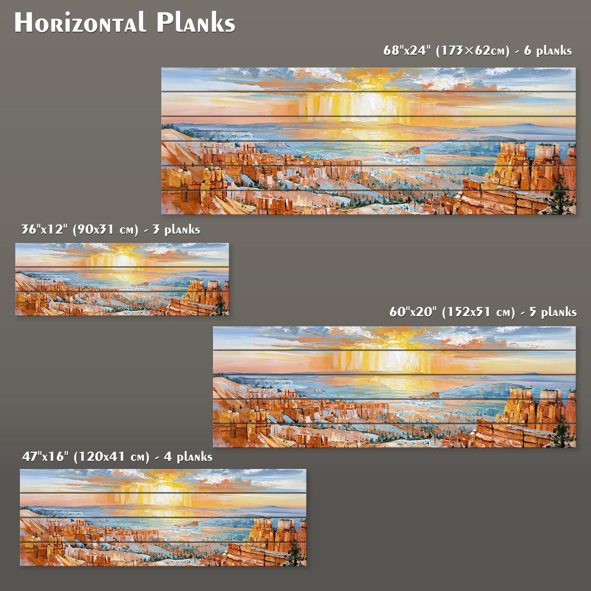 a painting of a sunset over a city
