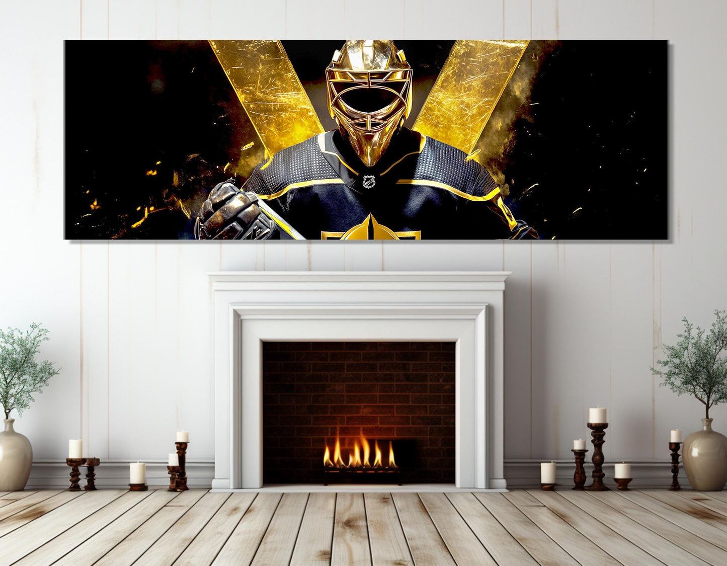 Ice Hockey Canvas Print – High Quality Cotton Wall Art | Ready to Hang