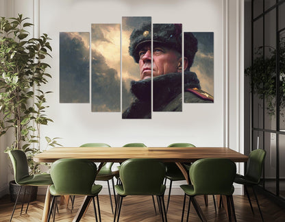 Georgy Zhukov Canvas Print – Framed Floating Frame | Museum Style WW2 Wall Art