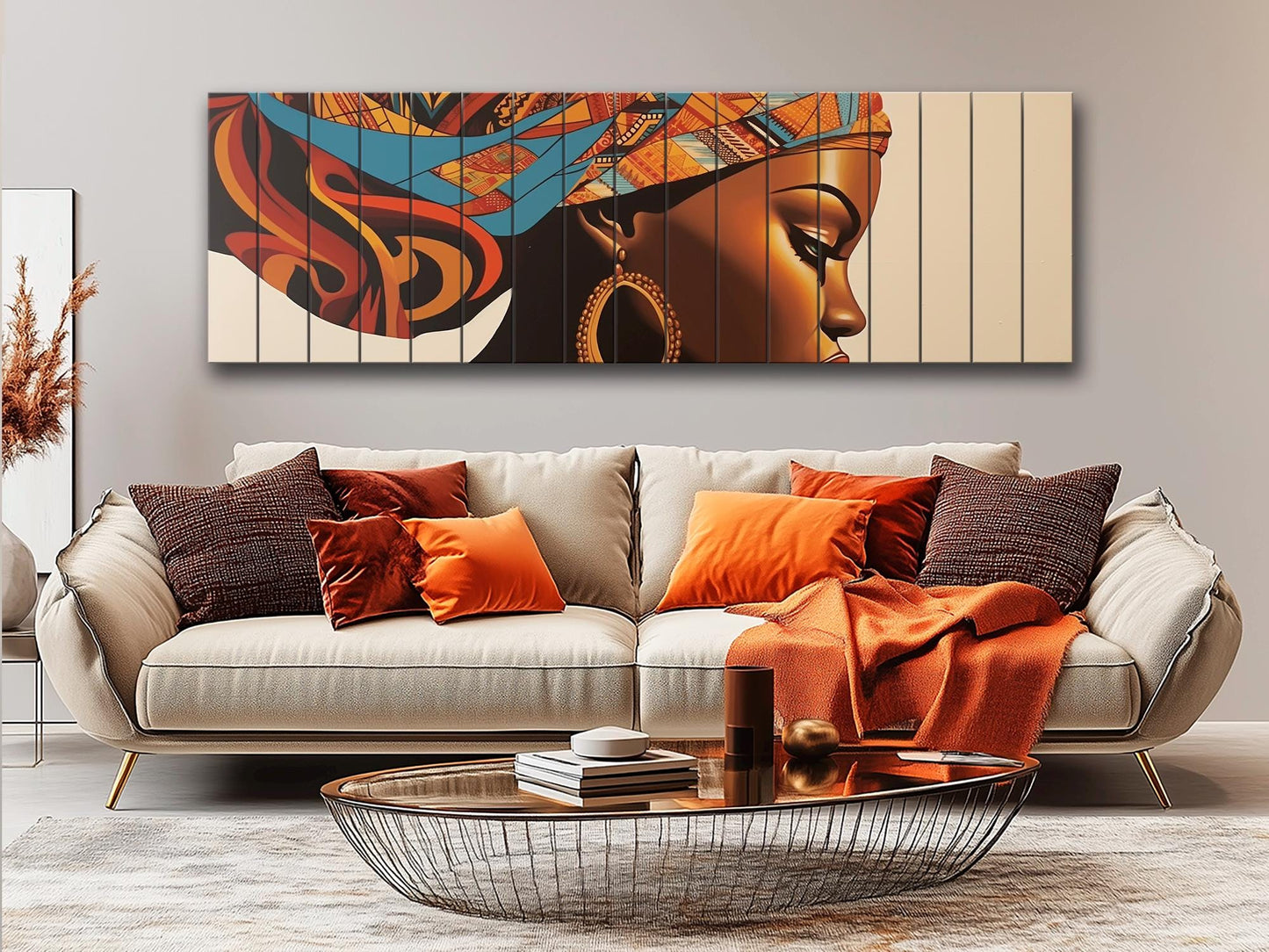 African Women  Printed On Natural Wood – Ethnic Portrait Wall Art