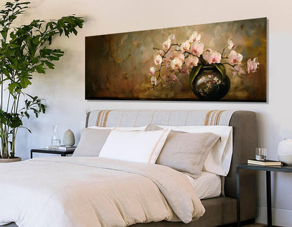 Abstract Orchids Canvas Print - Large Floral Wall Art | Ready to Hang Gallery Wrapped Canvas