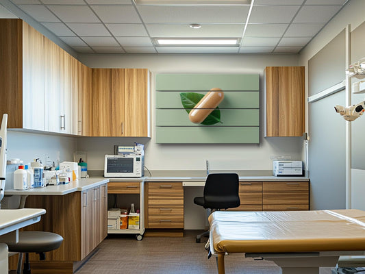 Wood Wall Art – Abstract Medicines Art on Smooth Linden Wood | Pharmacy Decor