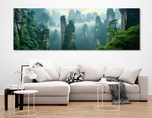 Zhangjiajie Canvas Print – Framed Canvas Print With Floating Frame Option | China Wall Art