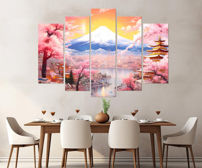 Fuji Mountain Canvas Print – Large Japanese Wall Art | Framed & Ready to Hang
