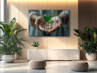 Pharmacy Wall Art – Abstract Medicine Art Printed on Natural Wood Decor
