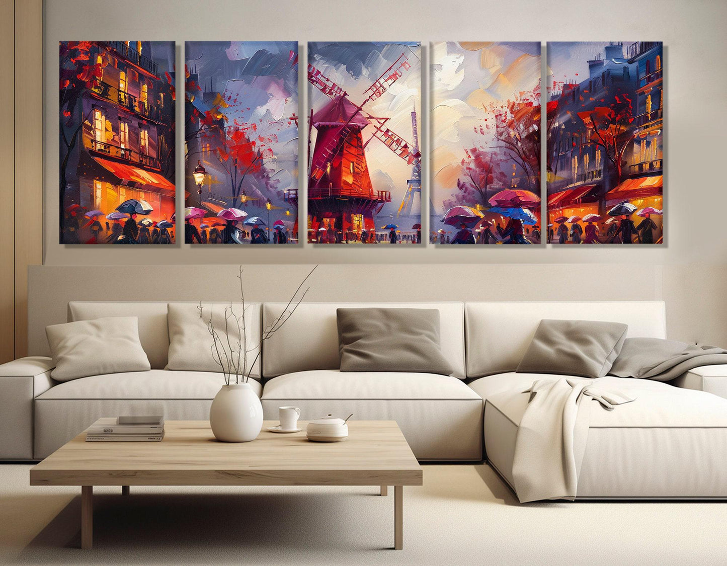 Paris Canvas Print – Vintage Paris Wall Art | Framed Cotton Canvas, Ready to Hang