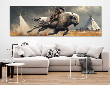 Native American Canvas Print – Framed Cotton Gallery Wrapped Canvas Art