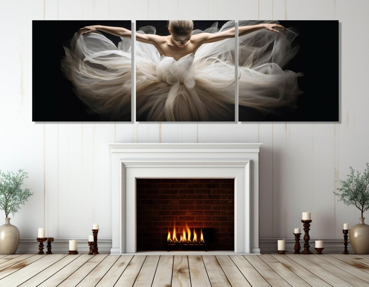 Ballerina Painting Canvas – Ballet Wall Art | Gallery Wrapped Cotton Print