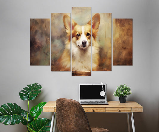 Corgi Canvas Print – Framed Canvas Art | Canine Wall Decor, Ready to Hang