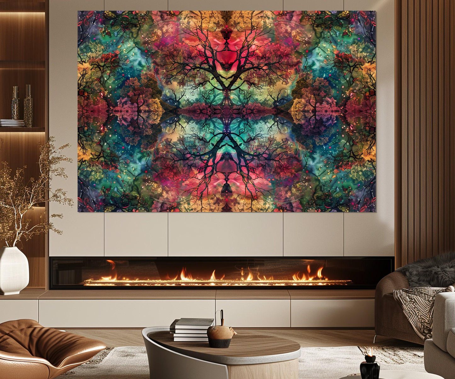 Abstract Trees Canvas Print – Framed Gallery Wrapped Art | Ready to Hang