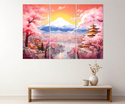 Fuji Mountain Canvas Print – Large Japanese Wall Art | Framed & Ready to Hang