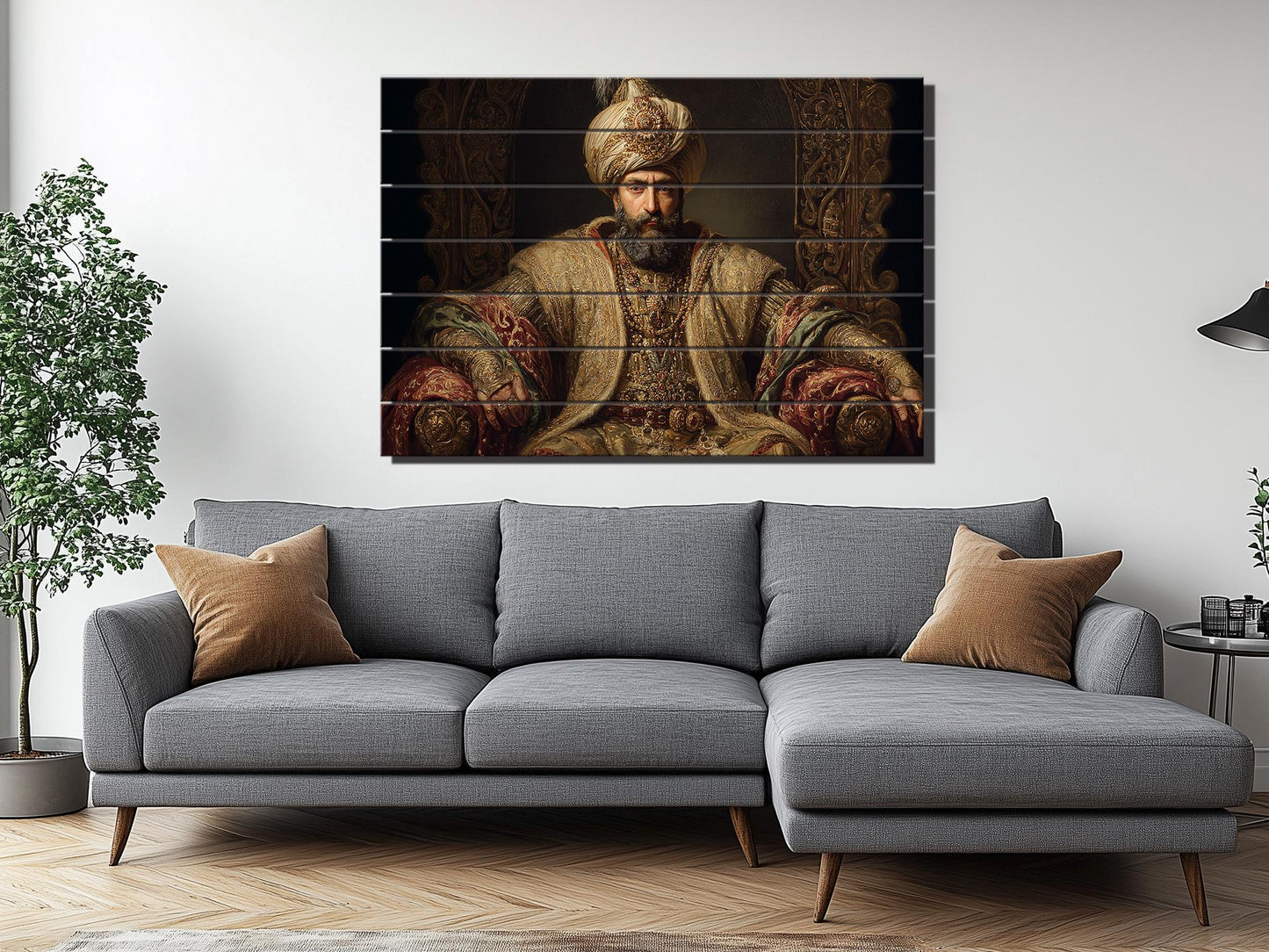 Suleiman Magnificent Ottoman Throne Print on Wood