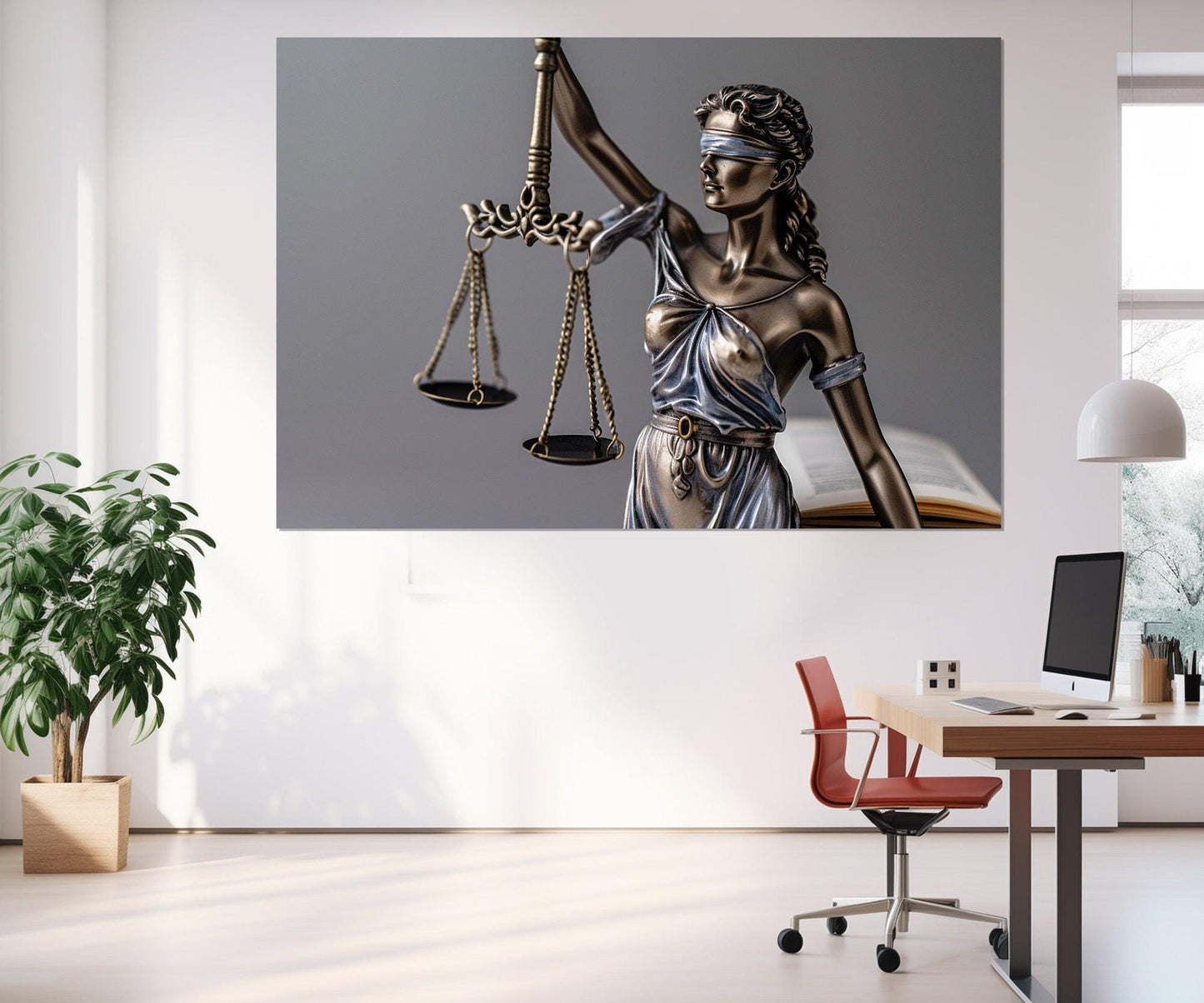 Femida Canvas Print – Lady Justice Art | Lawyer Gift Canvas | Framed Wall Decor