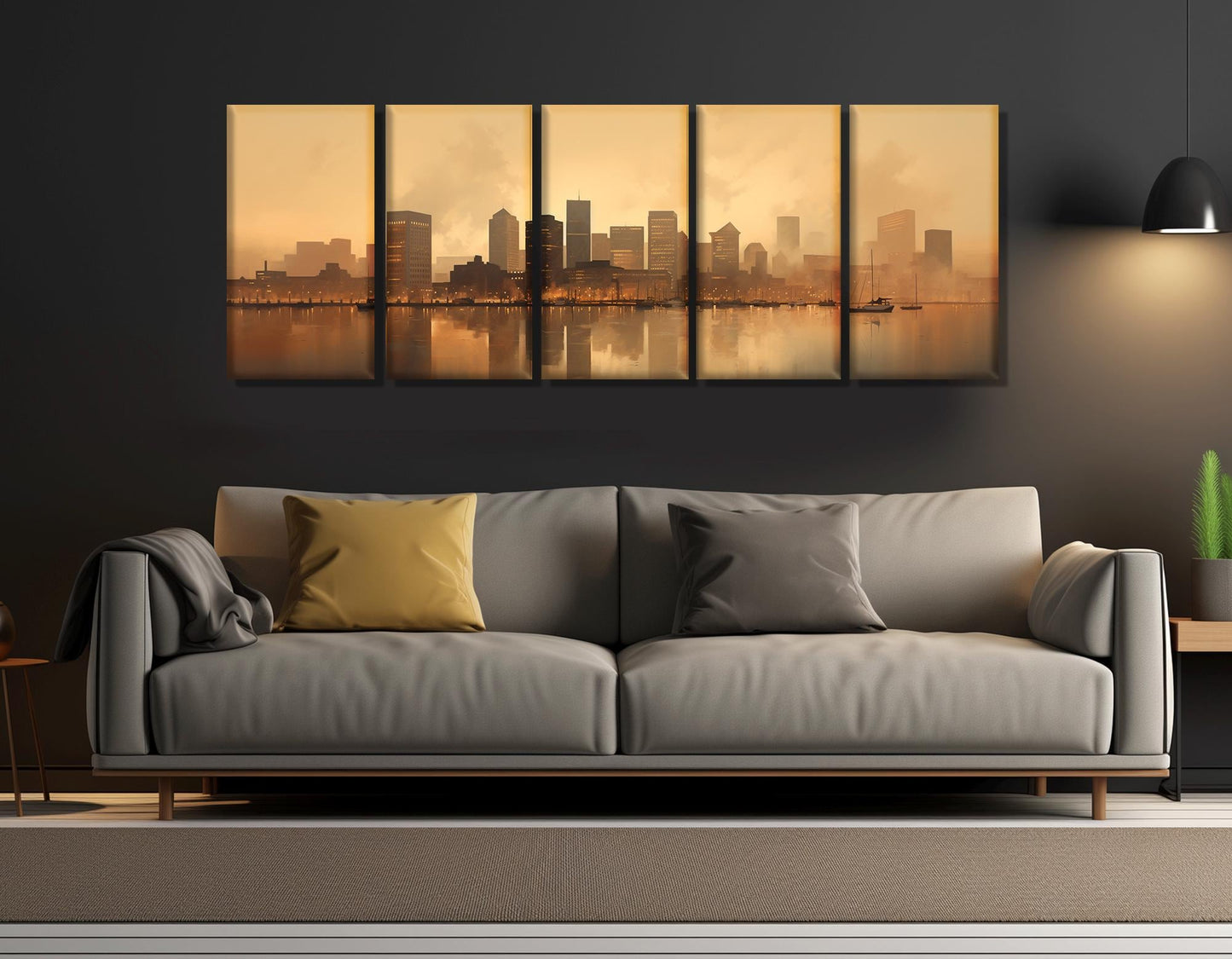 Baltimore Canvas Print – Abstract Wall Art | Framed, Ready to Hang, Gallery Wrapped