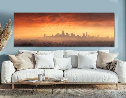Phoenix Canvas Print - Abstract Art on Cotton Gallery Wrapped Canvas | Large Wall Art