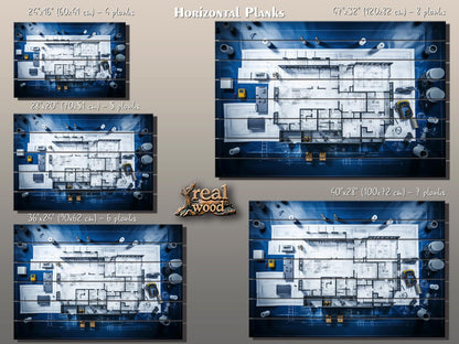 Wood Wall Art - Architect Wall Decor | Project Print on Wood | Office Building Decor