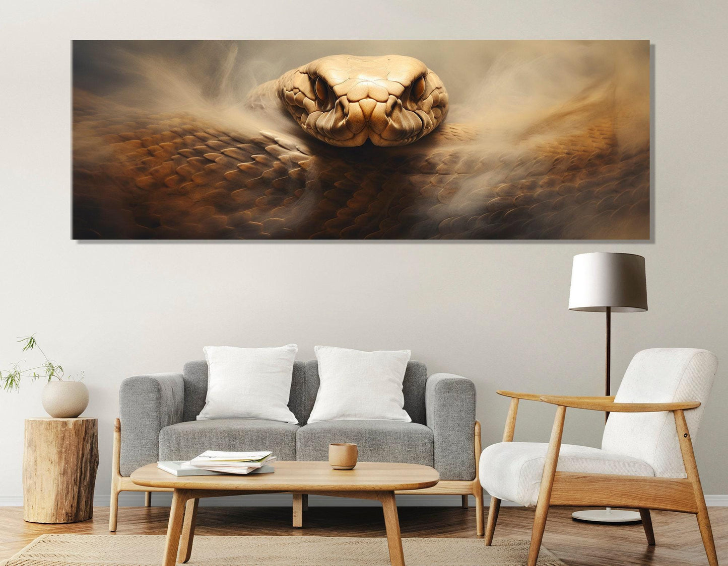 Snake Canvas Print – Large Framed Snake Wall Art | Ready to Hang Cotton Canvas