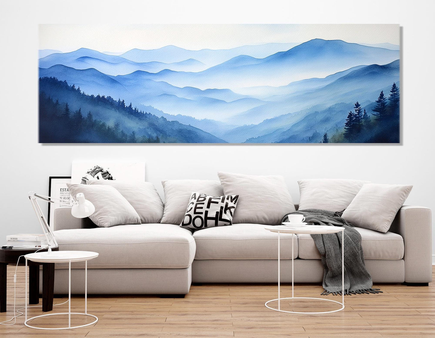 Smoky Mountains Canvas Print – Framed Gallery Wrapped Cotton Wall Art, Ready to Hang
