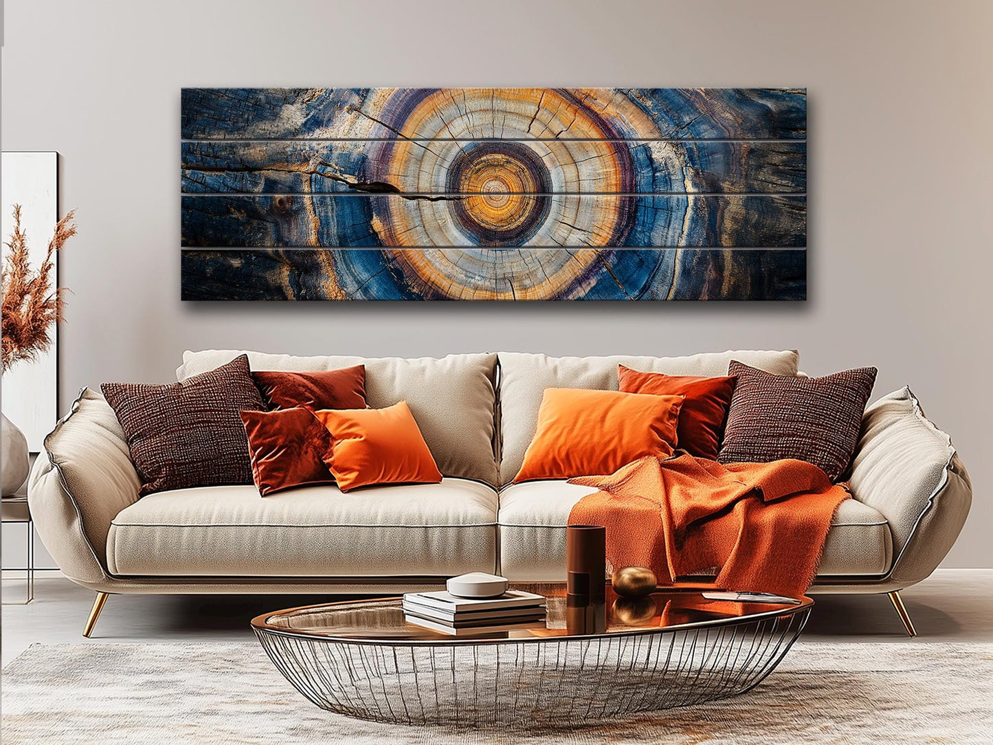 Abstract Wood Texture PRINT on Natural Wood