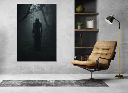 Supernatural Canvas Print – Abstract Gothic Wall Art | Ready to Hang Framed Canvas