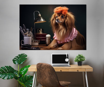 Puppy Canvas Print - Groomer Wall Art | Framed Canvas Art Ready to Hang