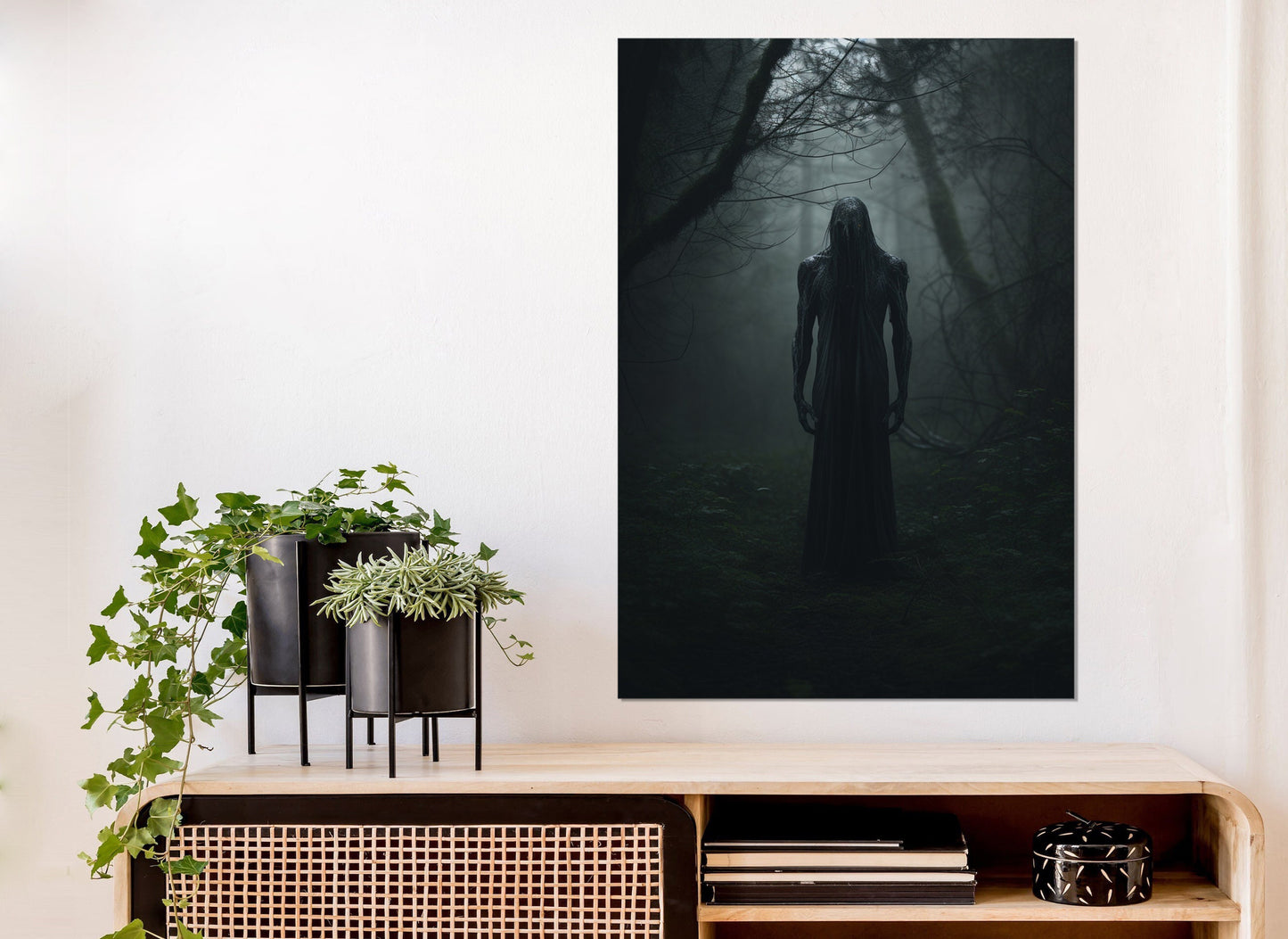 Supernatural Canvas Print – Abstract Gothic Wall Art | Ready to Hang Framed Canvas