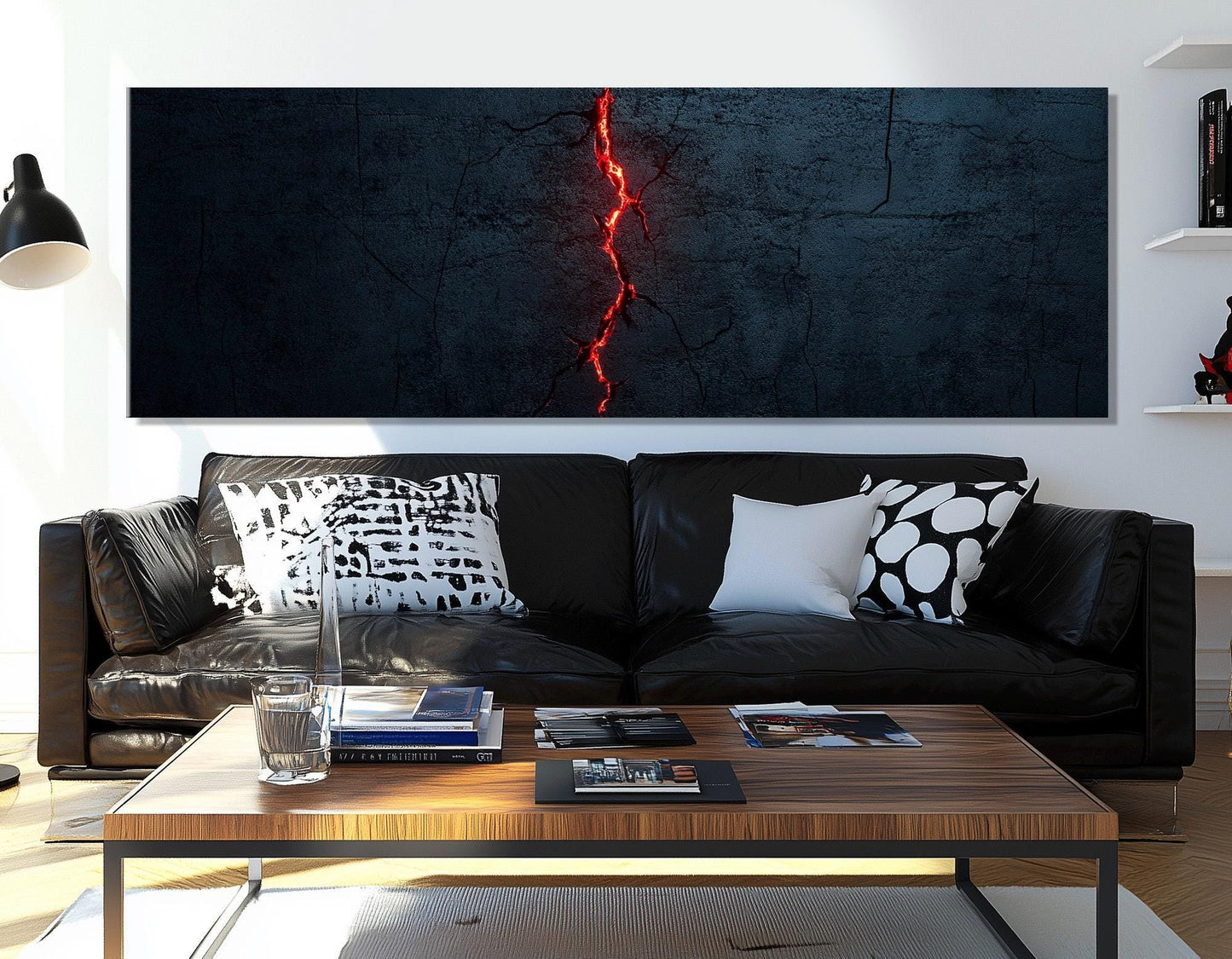 Mysterious Crack Canvas Print – Abstract Wall Art | Framed Canvas Print Ready to Hang