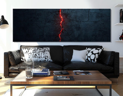 Mysterious Crack Canvas Print – Abstract Wall Art | Framed Canvas Print Ready to Hang