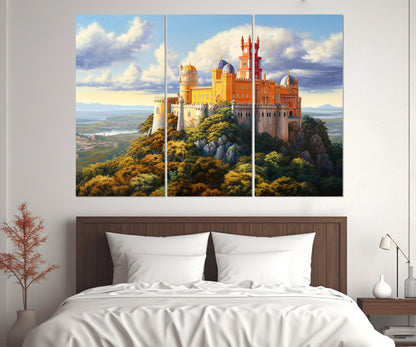 Pena Palace Canvas Print – Portugal Wall Art | Framed Floating Frame Ready to Hang