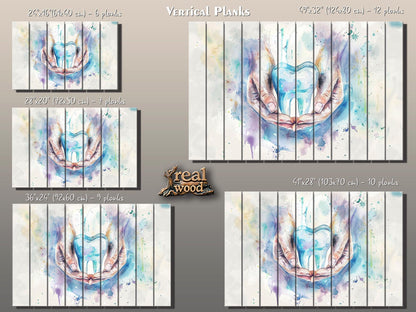 Dentistry Wall Art Printed on Natural Wood, Dentist Gift, Tooth Print, Dentist Office Decor, Stomatology Wall Art, Wood Wall Art