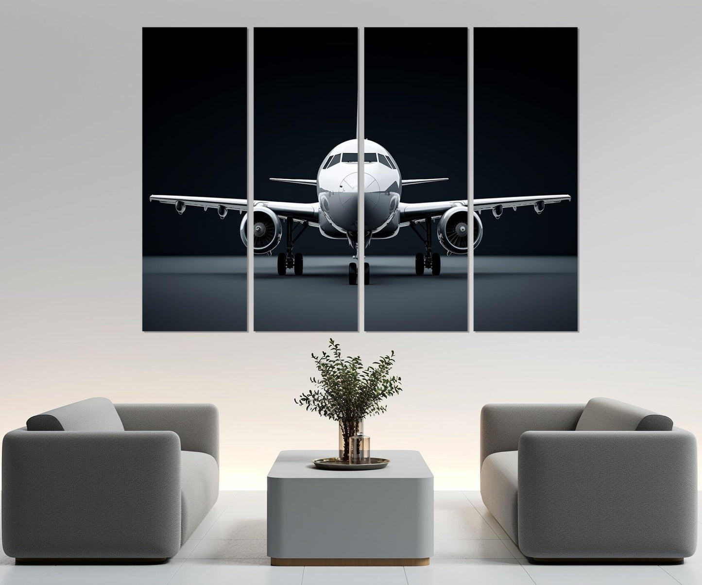Plane Canvas Art - Large Aircraft Canvas Print | Aviation Wall Art, Framed Ready to Hang