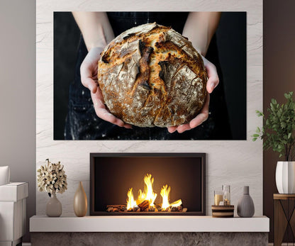 Bread Wall Art – Bakery Wall Decor | Framed Canvas Print, Ready to Hang