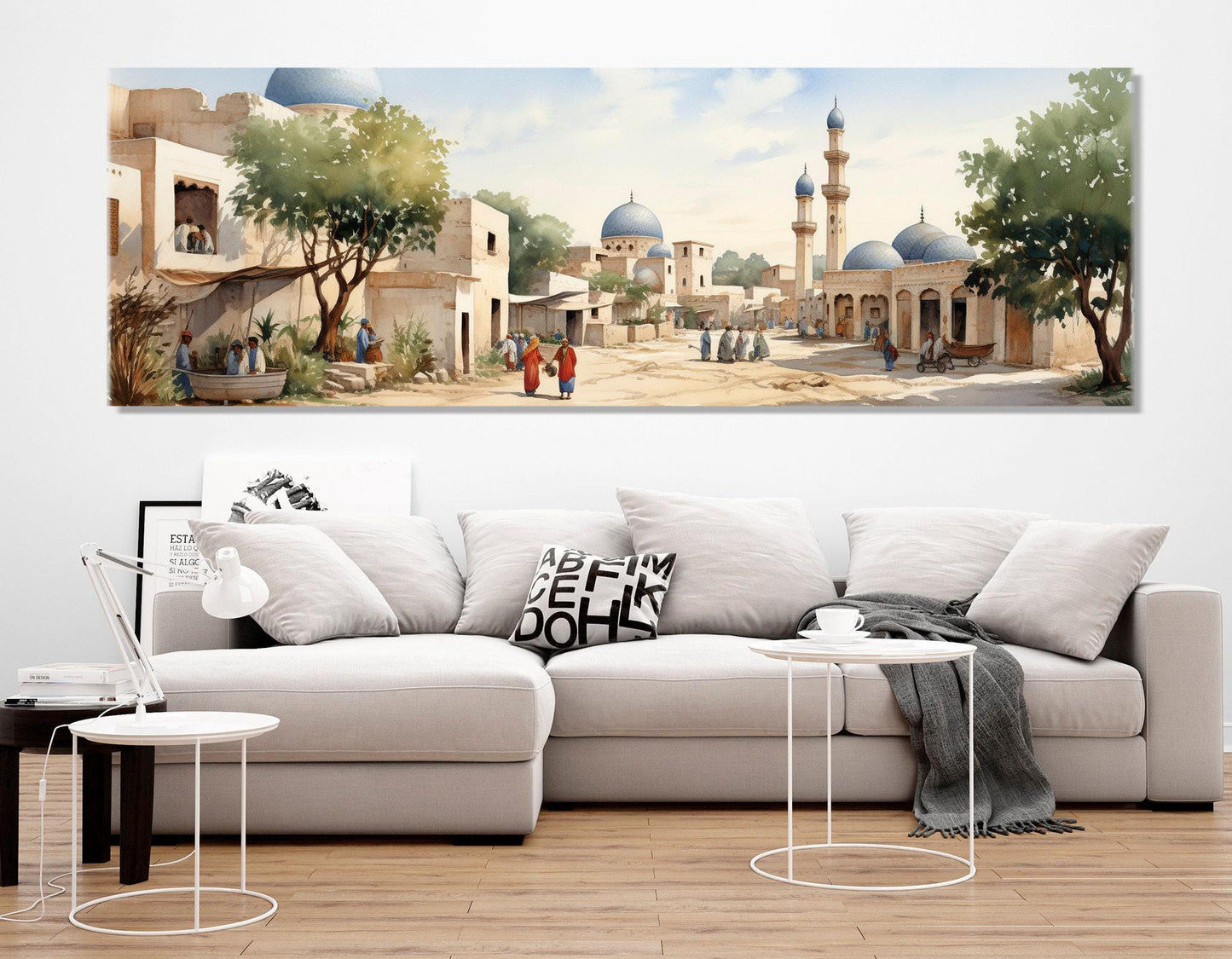 Ancient Oriental Canvas Print – Vintage Asian Wall Art | Framed & Ready to Hang